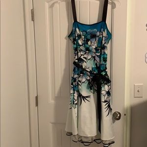 Black Teal and a White Dress